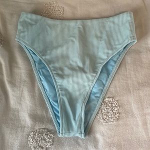 Frankies Bikinis baby blue swim bottoms